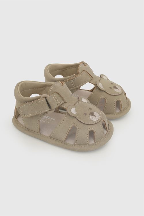 Sandalia velcro niño beige 14-18