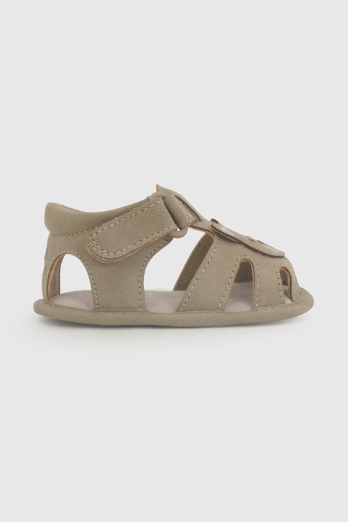 Sandalia velcro niño beige 14-18