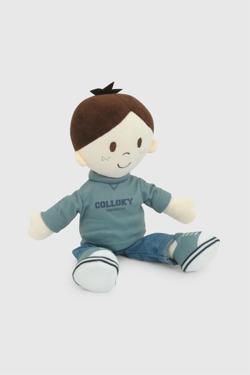 Juguete muñeco niño azul