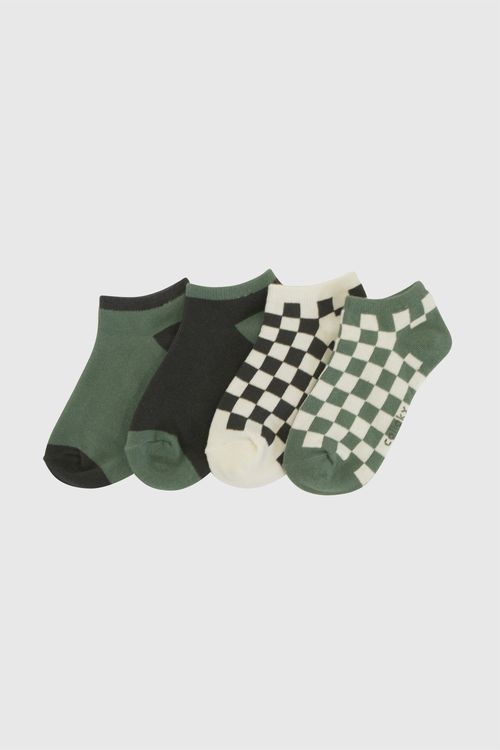 Pack 4 Medias soquete trainee niño multicolor 3/4A a 9/12A