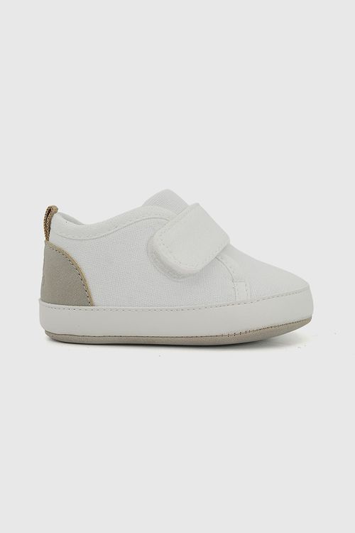 Zapatilla velcro unisex blanco 14-18