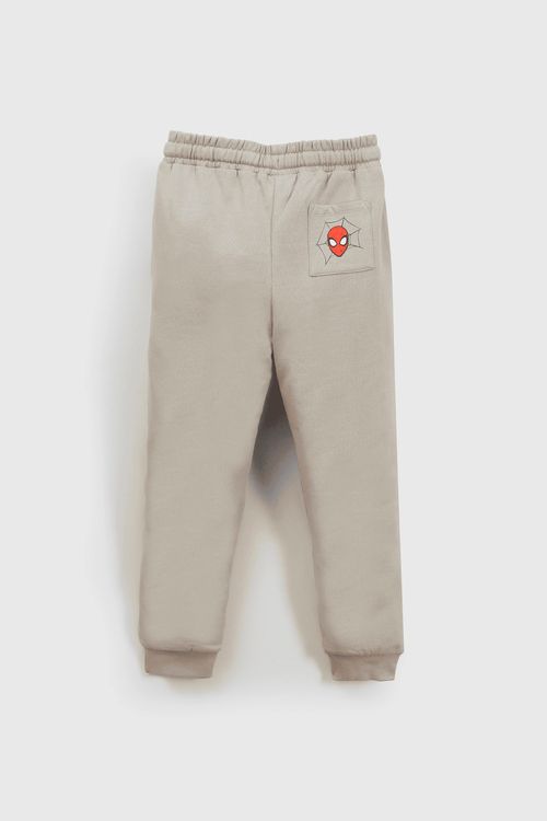 Pantalón de Buzo Gris Spiderman de Niño en Algodón Talla 3 a 12 Años