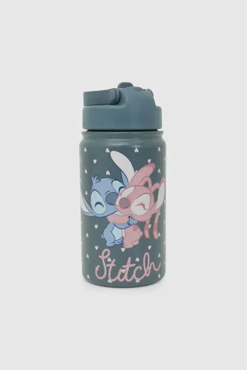 Botella acero inoxidable 354ml Disney Lilo & Stitch niña azul