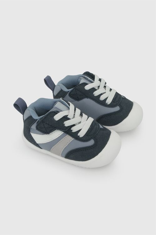 Zapatilla velcro niño azul 17-20
