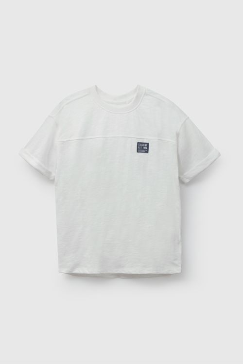 Polo Blanco Estampado Colloky De Niño