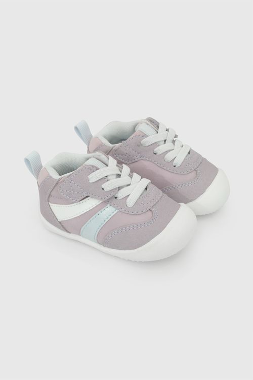 Zapatilla velcro niña morado 17-20