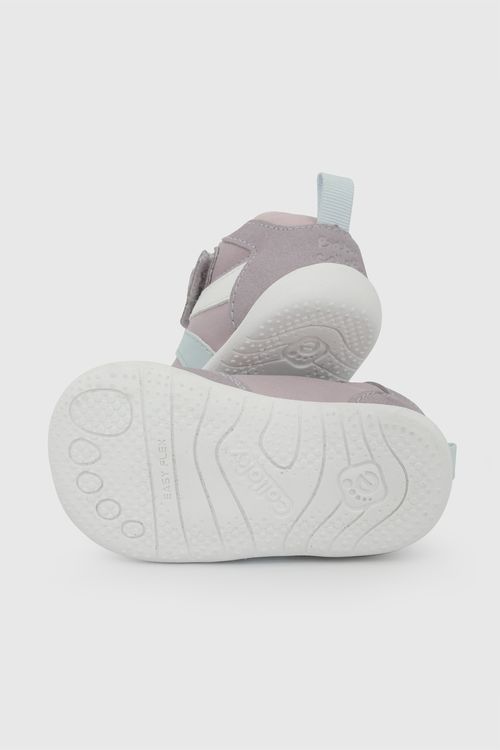 Zapatilla velcro niña morado 17-20