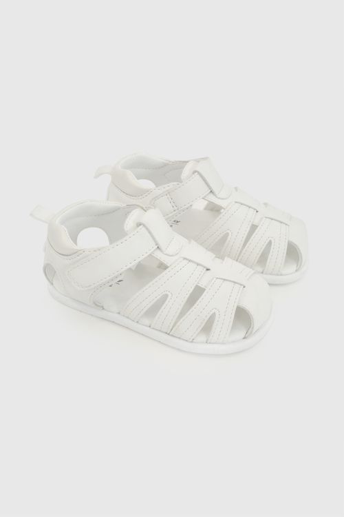 Sandalia franciscana niña blanco 18-21