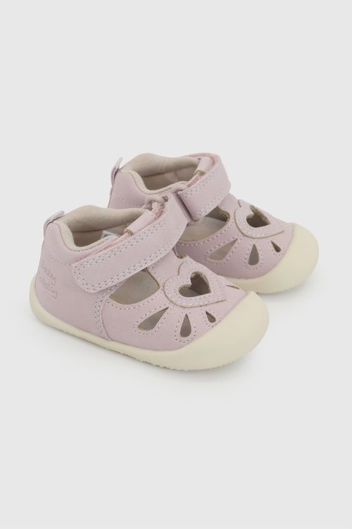Sandalia velcro niña morado 17-20