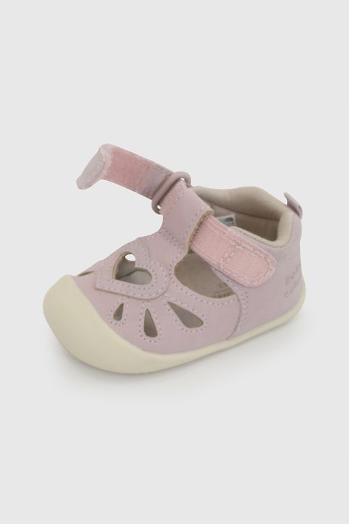 Sandalia velcro niña morado 17-20