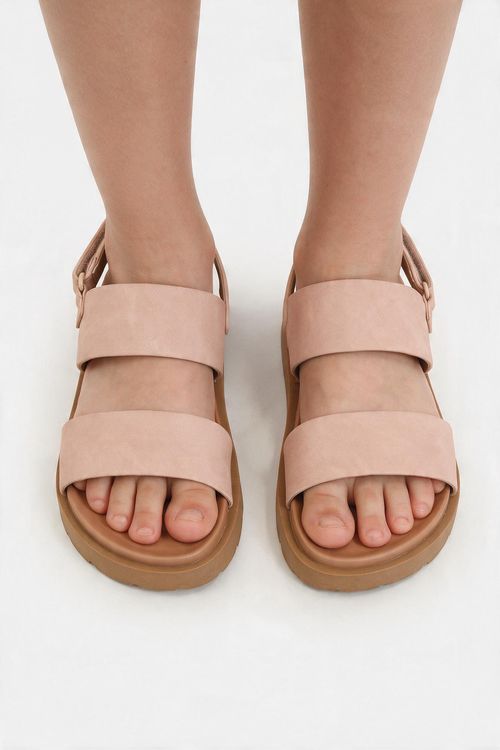 Sandalia con velcro niña rosado 28-38