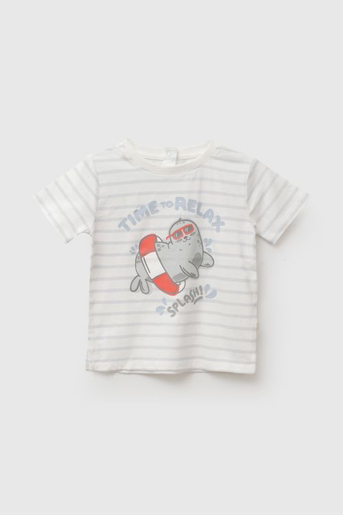 Polo baby seal niño celeste 6-9M a 4-5A