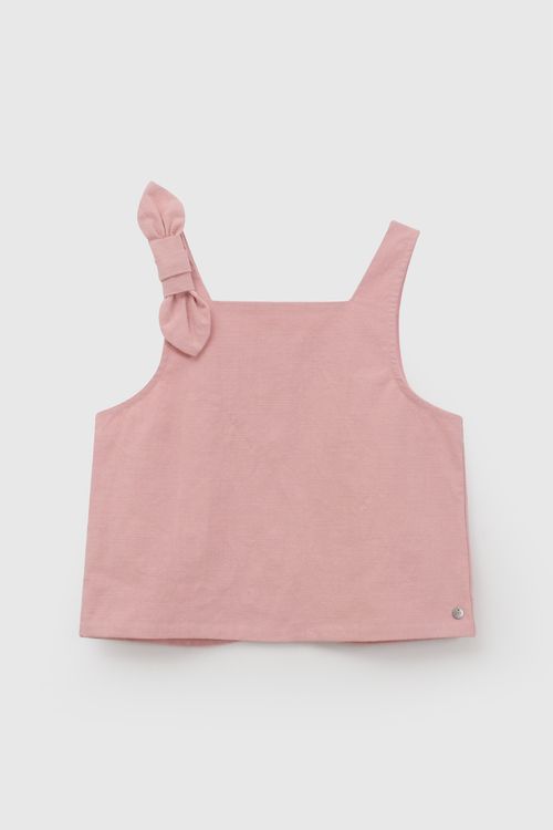 Blusa cinta niña rosa viejo 3-4A a 12-13A