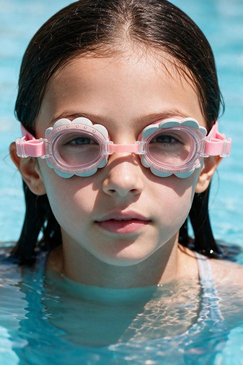 Lentes para el agua niña rosado