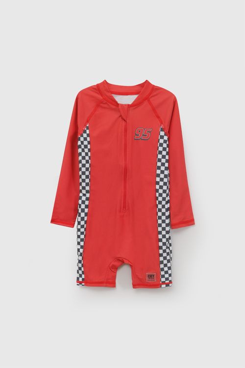 Enterizo Disney Cars filtro uv niño rojo 6-9M a 4-5A